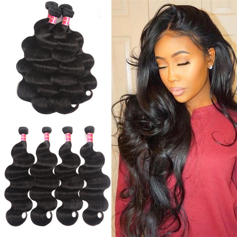 Nadula Straight Virgin Hair Weave 3 Bundles With Lace Frontal Closure 13x4  Ear To Ear